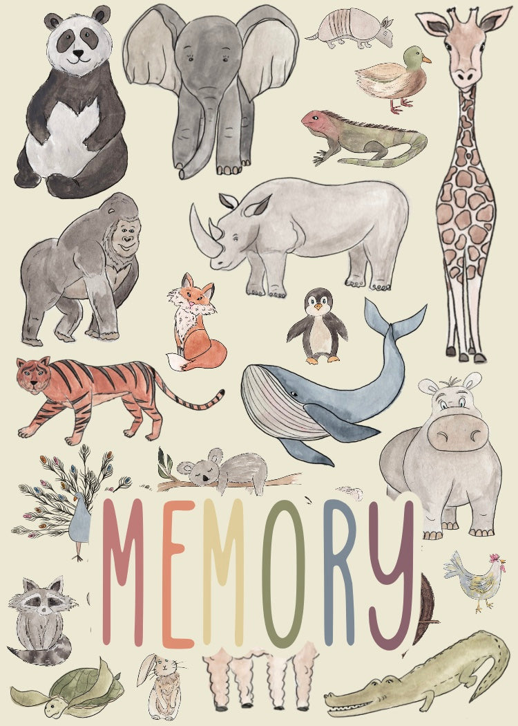 Mindful Critters Memory Card Game